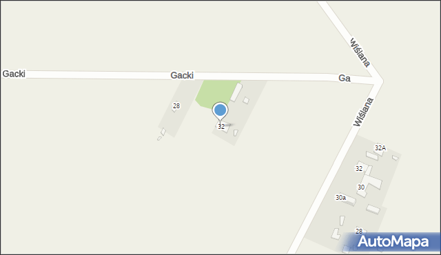 Czersk, Gacki, 32, mapa Czersk