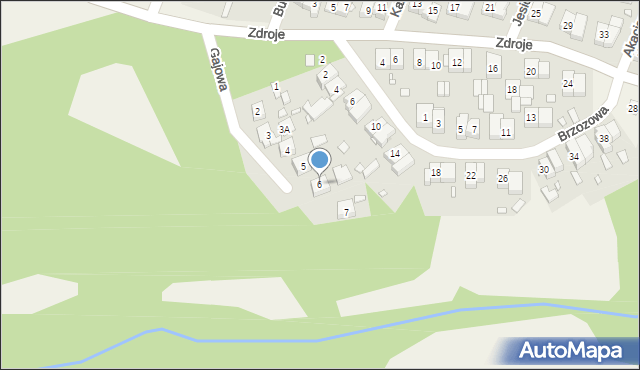 Czerwonak, Gajowa, 6, mapa Czerwonak