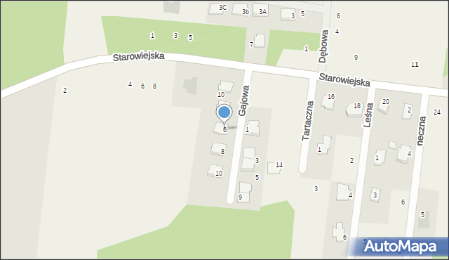 Dąbrówki, Gajowa, 6, mapa Dąbrówki
