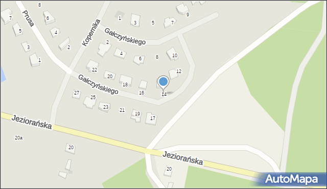 Dobre Miasto, Gałczyńskiego Konstantego Ildefonsa, 14, mapa Dobre Miasto