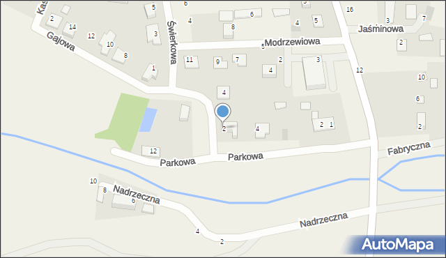 Dobrzyniewo Fabryczne, Gajowa, 2, mapa Dobrzyniewo Fabryczne