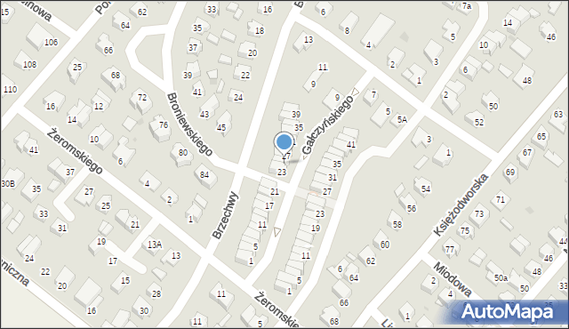 Działdowo, Gałczyńskiego Konstantego Ildefonsa, 25, mapa Działdowo