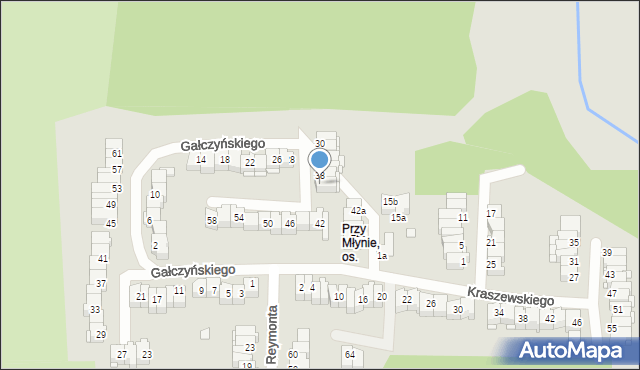 Elbląg, Gałczyńskiego Konstantego Ildefonsa, 40, mapa Elbląga