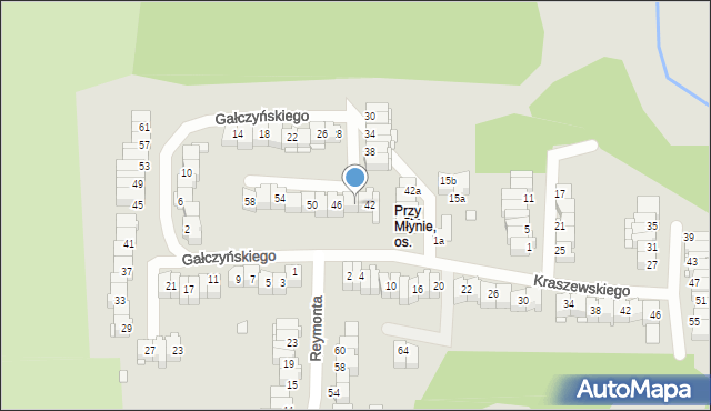 Elbląg, Gałczyńskiego Konstantego Ildefonsa, 44, mapa Elbląga