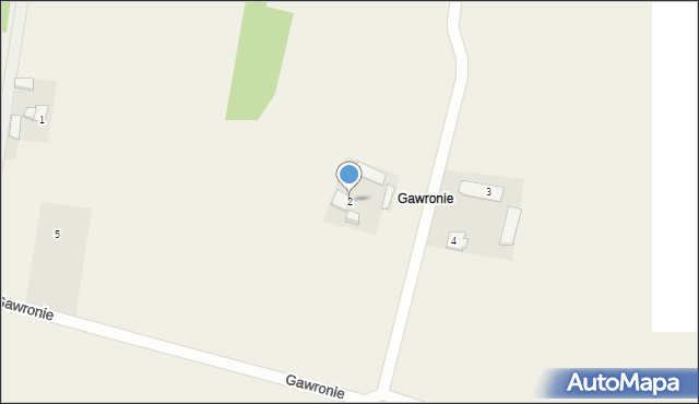 Franciszków, Gawronie, 2, mapa Franciszków