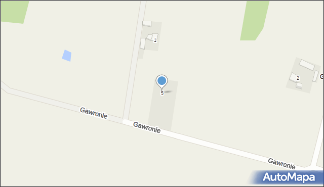 Franciszków, Gawronie, 5, mapa Franciszków