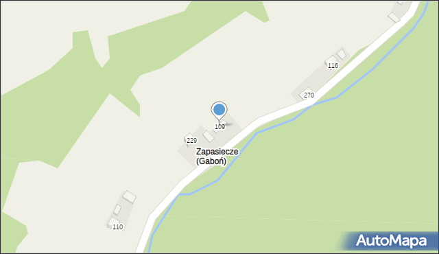 Gaboń, Gaboń, 109, mapa Gaboń
