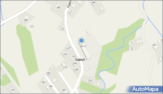 Gaboń, Gaboń, 67, mapa Gaboń