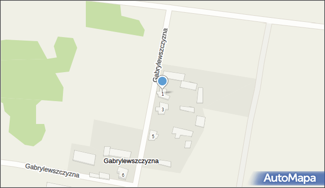 Gabrylewszczyzna, Gabrylewszczyzna, 1, mapa Gabrylewszczyzna