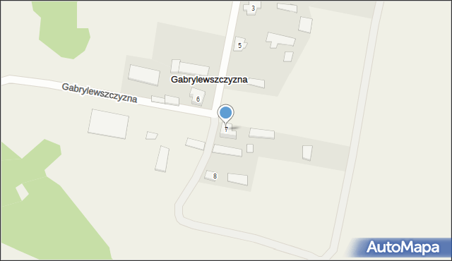 Gabrylewszczyzna, Gabrylewszczyzna, 7, mapa Gabrylewszczyzna