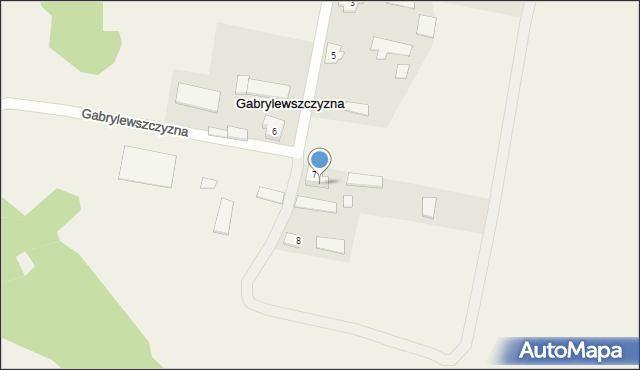 Gabrylewszczyzna, Gabrylewszczyzna, 7a, mapa Gabrylewszczyzna