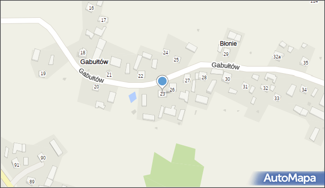 Gabułtów, Gabułtów, 23, mapa Gabułtów