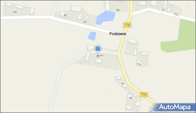 Gabułtów, Gabułtów, 80, mapa Gabułtów