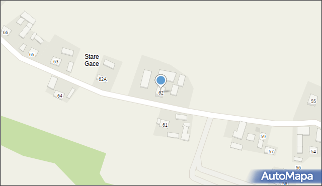 Gace Słupieckie, Gace Słupieckie, 62, mapa Gace Słupieckie