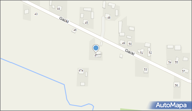 Gacki, Gacki, 47, mapa Gacki