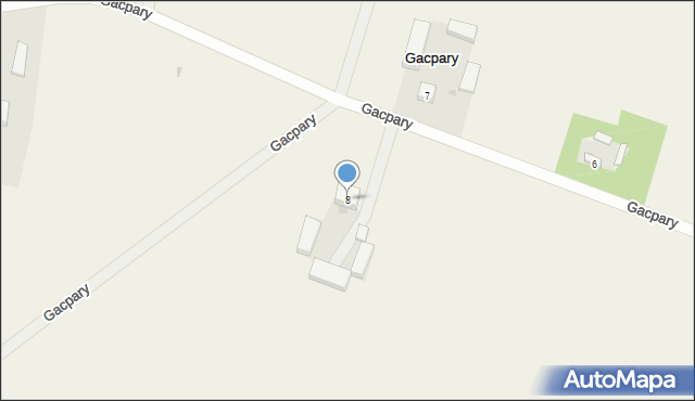 Gacpary, Gacpary, 8, mapa Gacpary