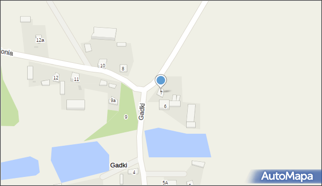Gadki, Gadki, 7, mapa Gadki