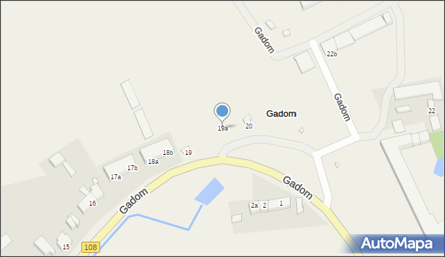 Gadom, Gadom, 19a, mapa Gadom