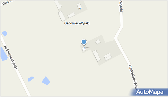 Gadomiec-Wyraki, Gadomiec-Wyraki, 2, mapa Gadomiec-Wyraki