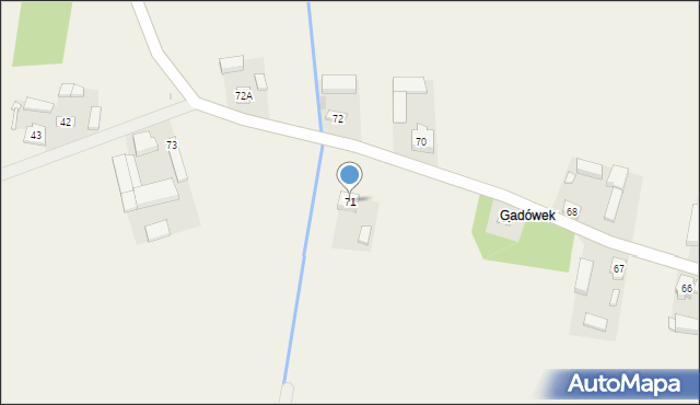 Gadów, Gadów, 71, mapa Gadów