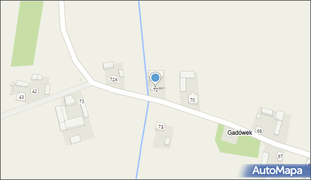 Gadów, Gadów, 72, mapa Gadów