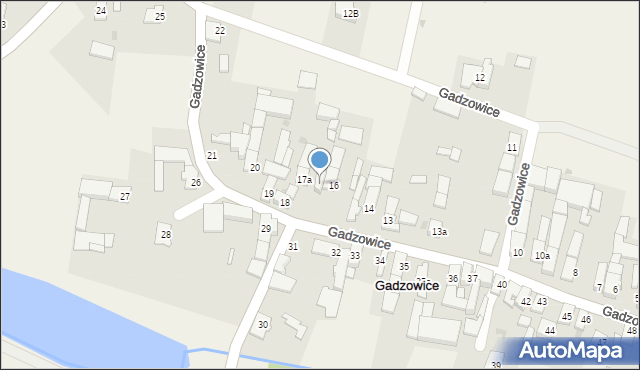 Gadzowice, Gadzowice, 17, mapa Gadzowice