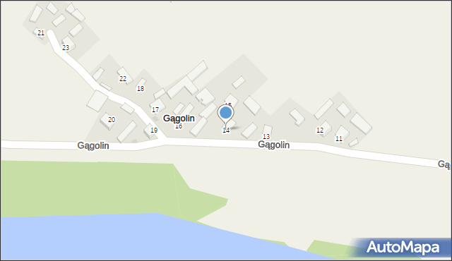 Gągolin, Gągolin, 14, mapa Gągolin