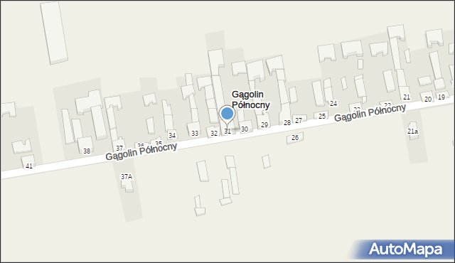 Gągolin Północny, Gągolin Północny, 31, mapa Gągolin Północny