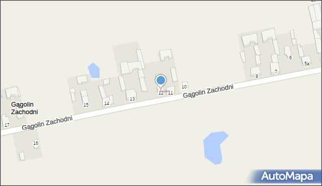 Gągolin Zachodni, Gągolin Zachodni, 12, mapa Gągolin Zachodni