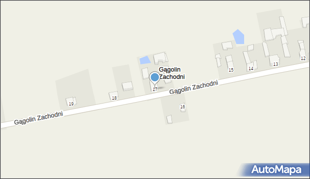 Gągolin Zachodni, Gągolin Zachodni, 17, mapa Gągolin Zachodni