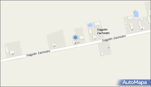 Gągolin Zachodni, Gągolin Zachodni, 18, mapa Gągolin Zachodni