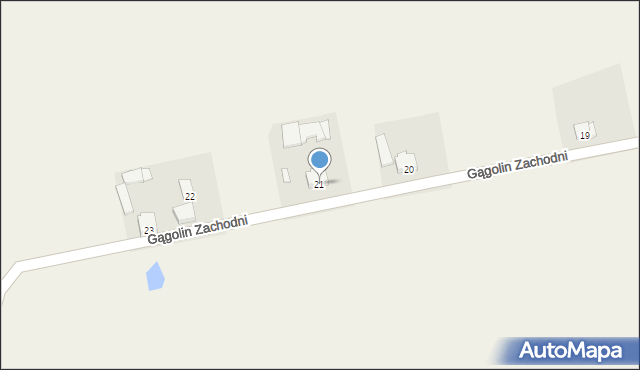 Gągolin Zachodni, Gągolin Zachodni, 21, mapa Gągolin Zachodni