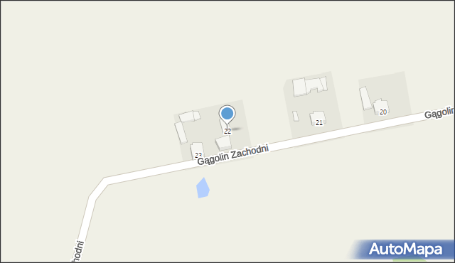 Gągolin Zachodni, Gągolin Zachodni, 22, mapa Gągolin Zachodni