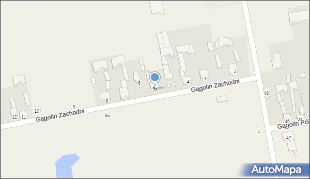 Gągolin Zachodni, Gągolin Zachodni, 5a, mapa Gągolin Zachodni
