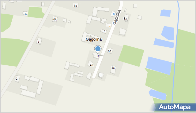 Gągolina, Gągolina, 4, mapa Gągolina