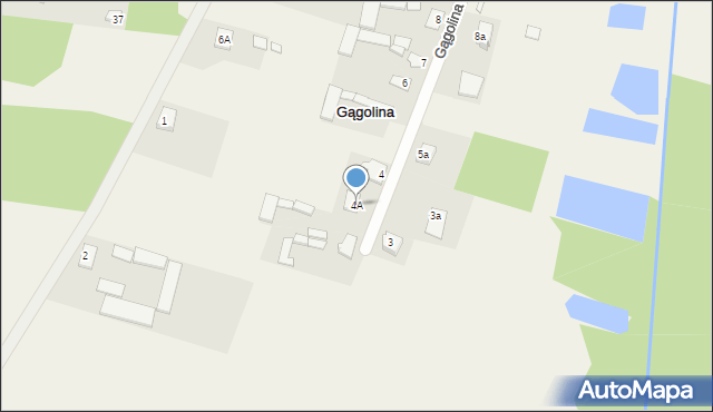 Gągolina, Gągolina, 4A, mapa Gągolina