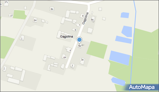 Gągolina, Gągolina, 5a, mapa Gągolina