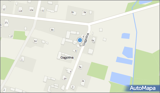 Gągolina, Gągolina, 7, mapa Gągolina