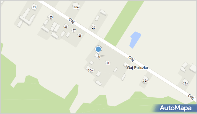 Gaj, Gaj, 30, mapa Gaj