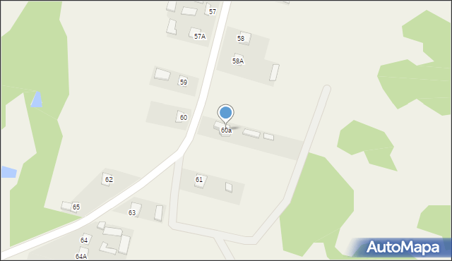 Gaj Gruszczański, Gaj Gruszczański, 60a, mapa Gaj Gruszczański