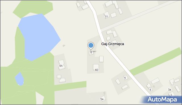 Gaj-Grzmięca, Gaj-Grzmięca, 6, mapa Gaj-Grzmięca