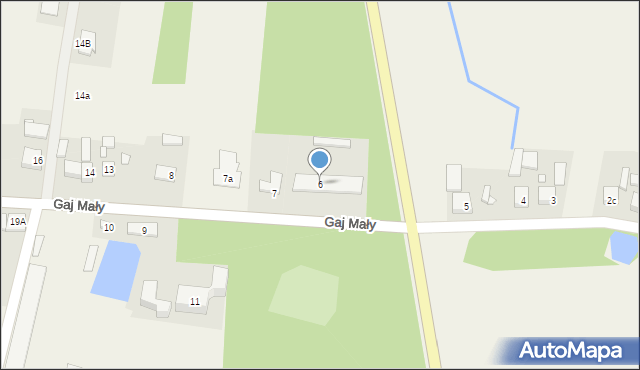 Gaj Mały, Gaj Mały, 6, mapa Gaj Mały