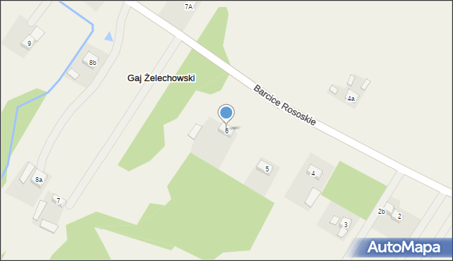 Gaj Żelechowski, Gaj Żelechowski, 6, mapa Gaj Żelechowski