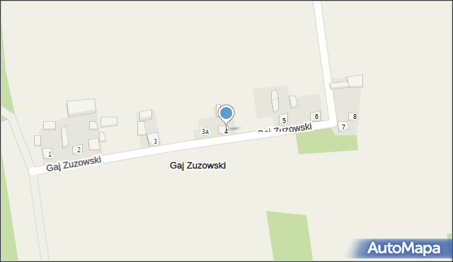 Gaj Zuzowski, Gaj Zuzowski, 4, mapa Gaj Zuzowski