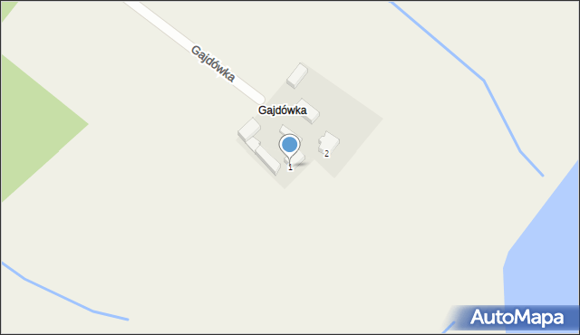 Gajdówka, Gajdówka, 1, mapa Gajdówka