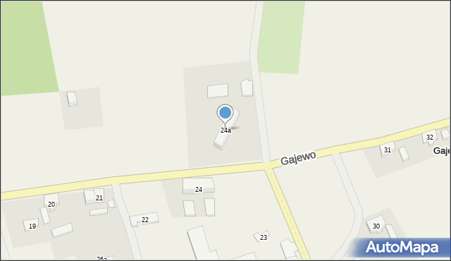 Gajewo, Gajewo, 24a, mapa Gajewo