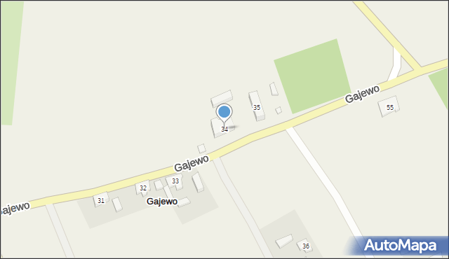 Gajewo, Gajewo, 34, mapa Gajewo