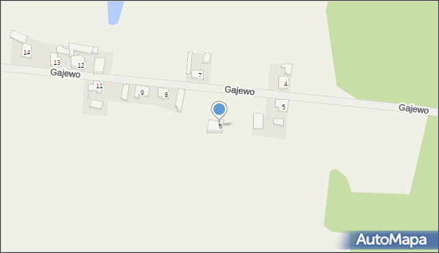 Gajewo, Gajewo, 6, mapa Gajewo