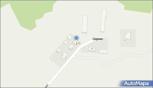 Gajewo, Gajewo, 3, mapa Gajewo