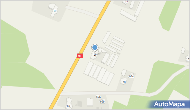 Gajewo, Gajewo, 16, mapa Gajewo